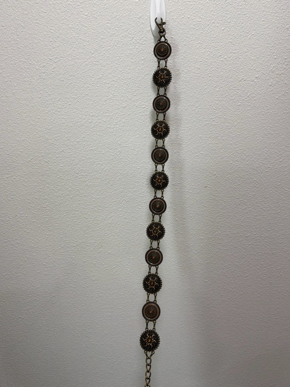 Adjustable Vintage Bronze Sun Medallion Metal Belt
